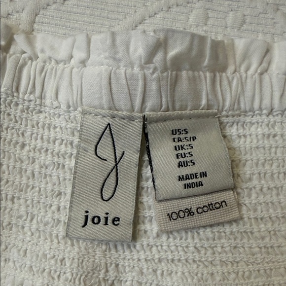 Joie White Shorts with Yellow Lemon & Green Leaf Embroidery. Sleep shorts. NWT S - Picture 6 of 8